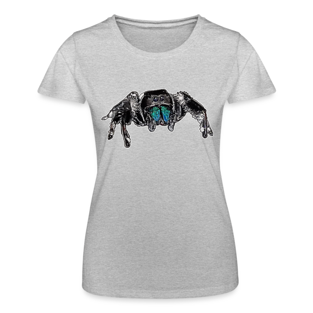 Frauen Fruit of the Loom T-Shirt Phidippus regius Everglades male - Grau meliert