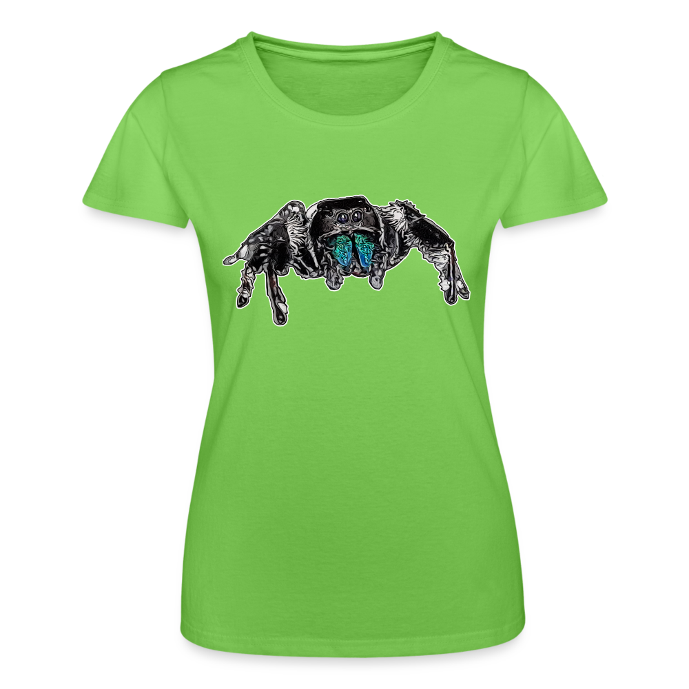 Frauen Fruit of the Loom T-Shirt Phidippus regius Everglades male - Hellgrün