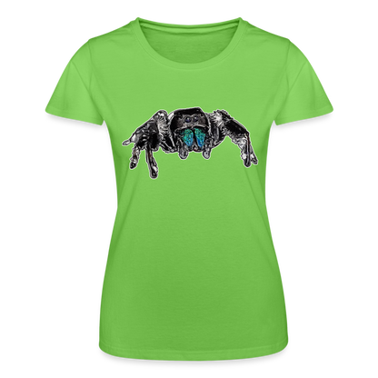 Frauen Fruit of the Loom T-Shirt Phidippus regius Everglades male - Hellgrün