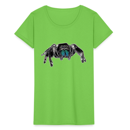 Frauen Fruit of the Loom T-Shirt Phidippus regius Everglades male - Hellgrün