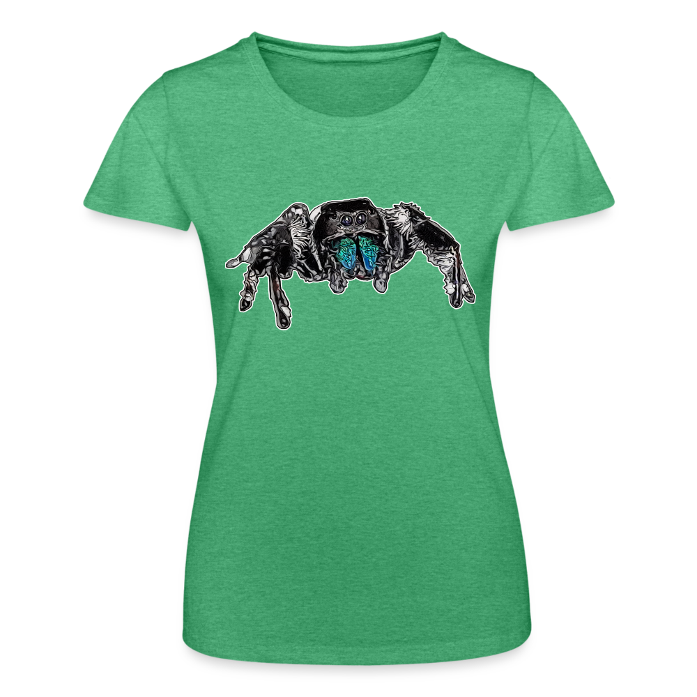 Frauen Fruit of the Loom T-Shirt Phidippus regius Everglades male - Grün meliert