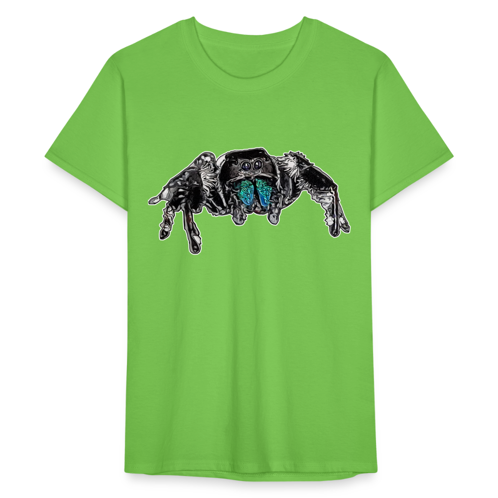 Männer Fruit of the Loom T-Shirt Phidippus regius Everglades male - Hellgrün