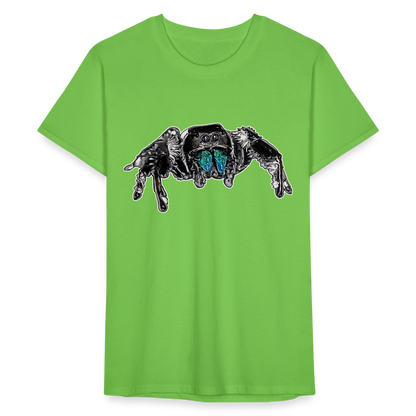 Männer Fruit of the Loom T-Shirt Phidippus regius Everglades male - Hellgrün
