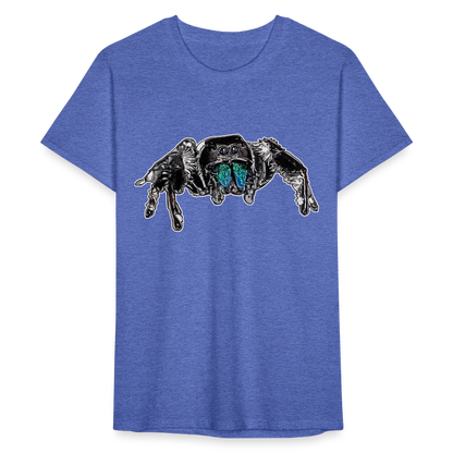 Männer Fruit of the Loom T-Shirt Phidippus regius Everglades male - Blau meliert