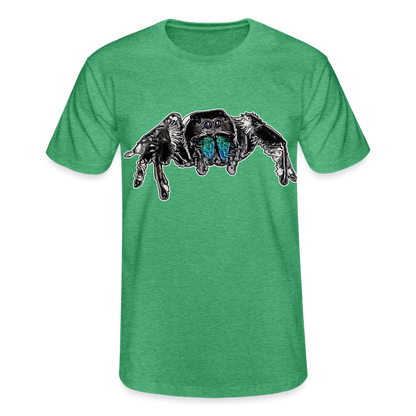Männer Fruit of the Loom T-Shirt Phidippus regius Everglades male - Grün meliert