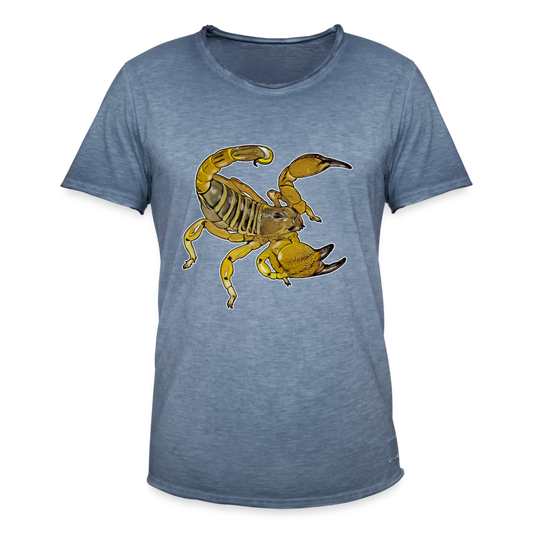 Männer Vintage T-Shirt Scorpio maurus palmatus - Vintage Denim