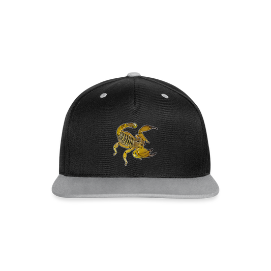 Cappy Kontrast Snapback Scorpio maurus palmatus - Schwarz/Grau