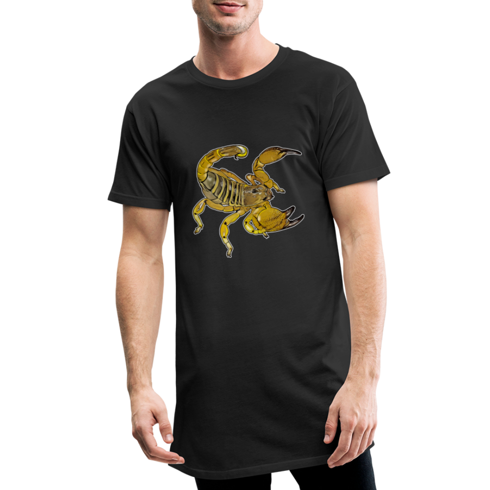 Männer Urban Longshirt Scorpio maurus palmatus - Schwarz