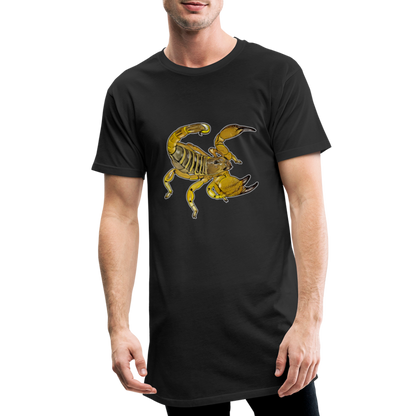 Männer Urban Longshirt Scorpio maurus palmatus - Schwarz