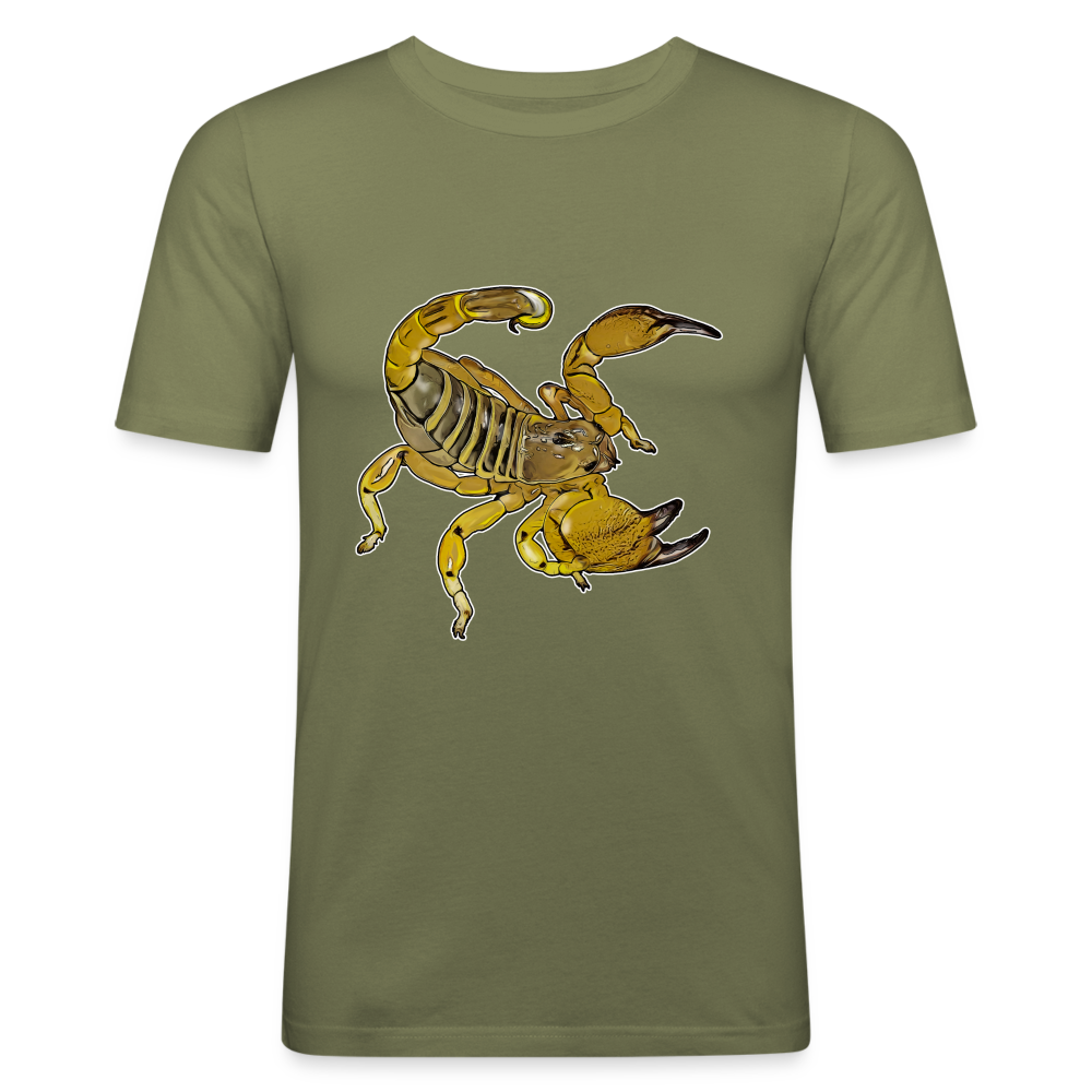 Männer Slim Fit T-Shirt Scorpio maurus palmatus - khaki Grün