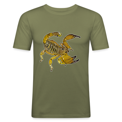 Männer Slim Fit T-Shirt Scorpio maurus palmatus - khaki Grün