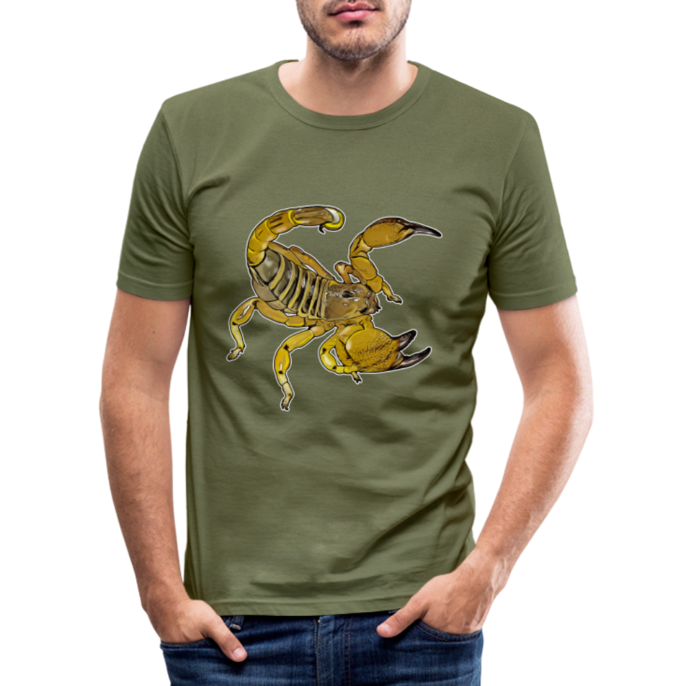 Männer Slim Fit T-Shirt Scorpio maurus palmatus - khaki Grün