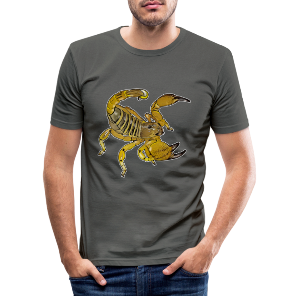 Männer Slim Fit T-Shirt Scorpio maurus palmatus - Graphite