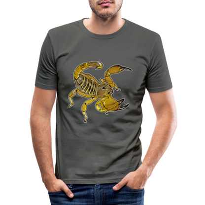 Männer Slim Fit T-Shirt Scorpio maurus palmatus - Graphite
