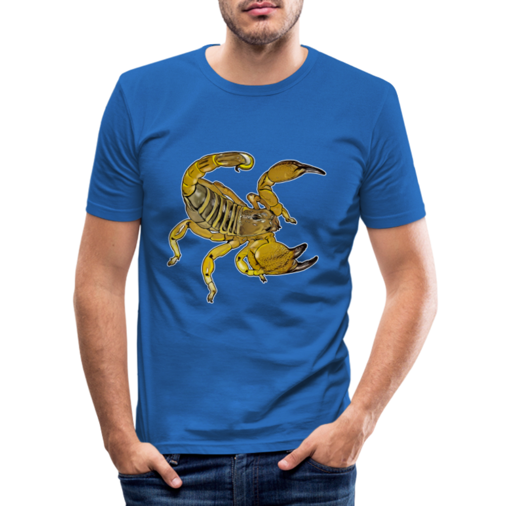 Männer Slim Fit T-Shirt Scorpio maurus palmatus - Königsblau