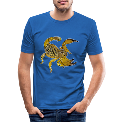 Männer Slim Fit T-Shirt Scorpio maurus palmatus - Königsblau