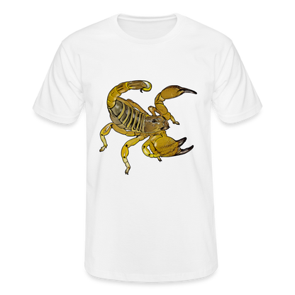 Männer Fruit of the Loom T-Shirt Scorpio maurus palmatus - weiß