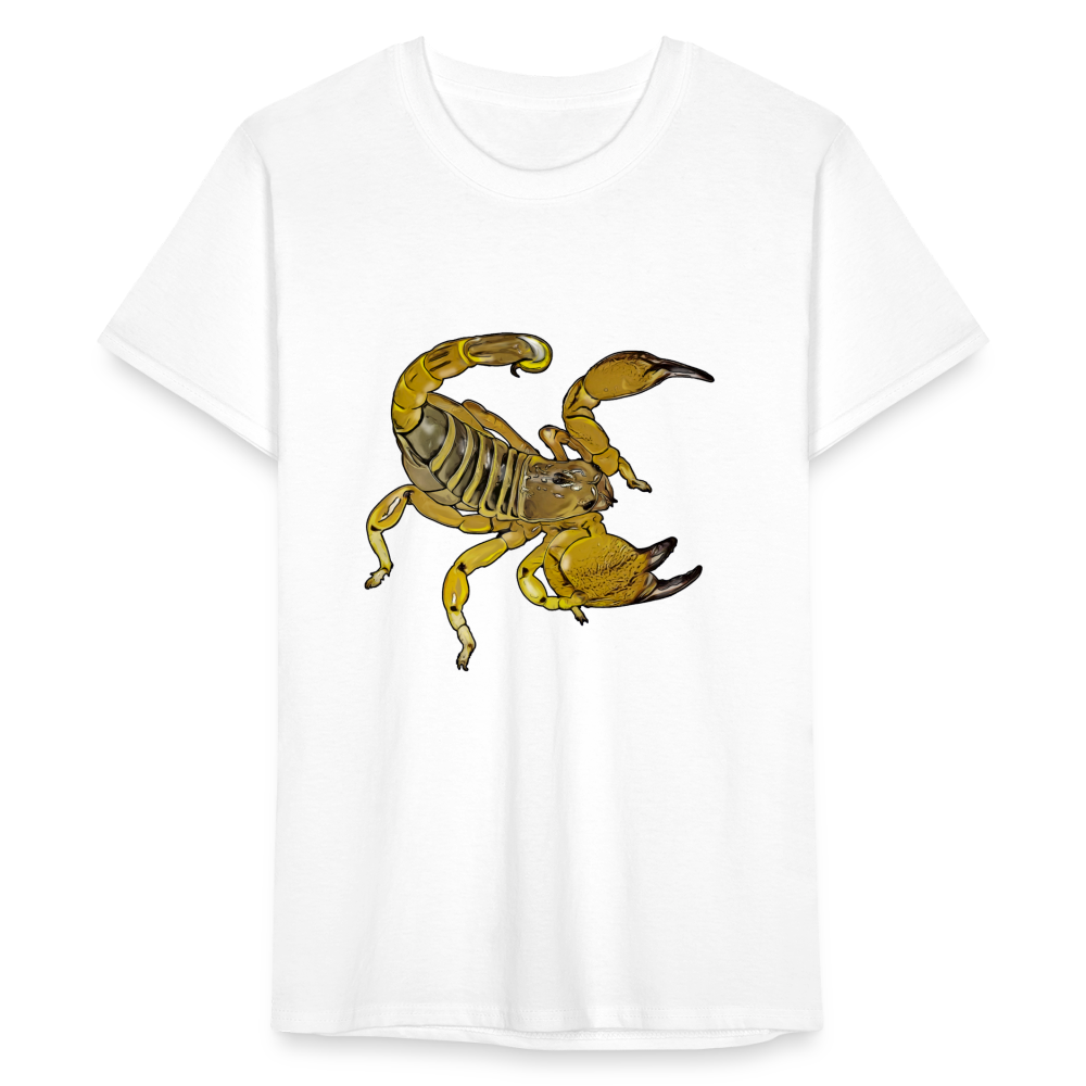 Männer Fruit of the Loom T-Shirt Scorpio maurus palmatus - weiß