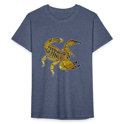 Männer Fruit of the Loom T-Shirt Scorpio maurus palmatus - Navy meliert