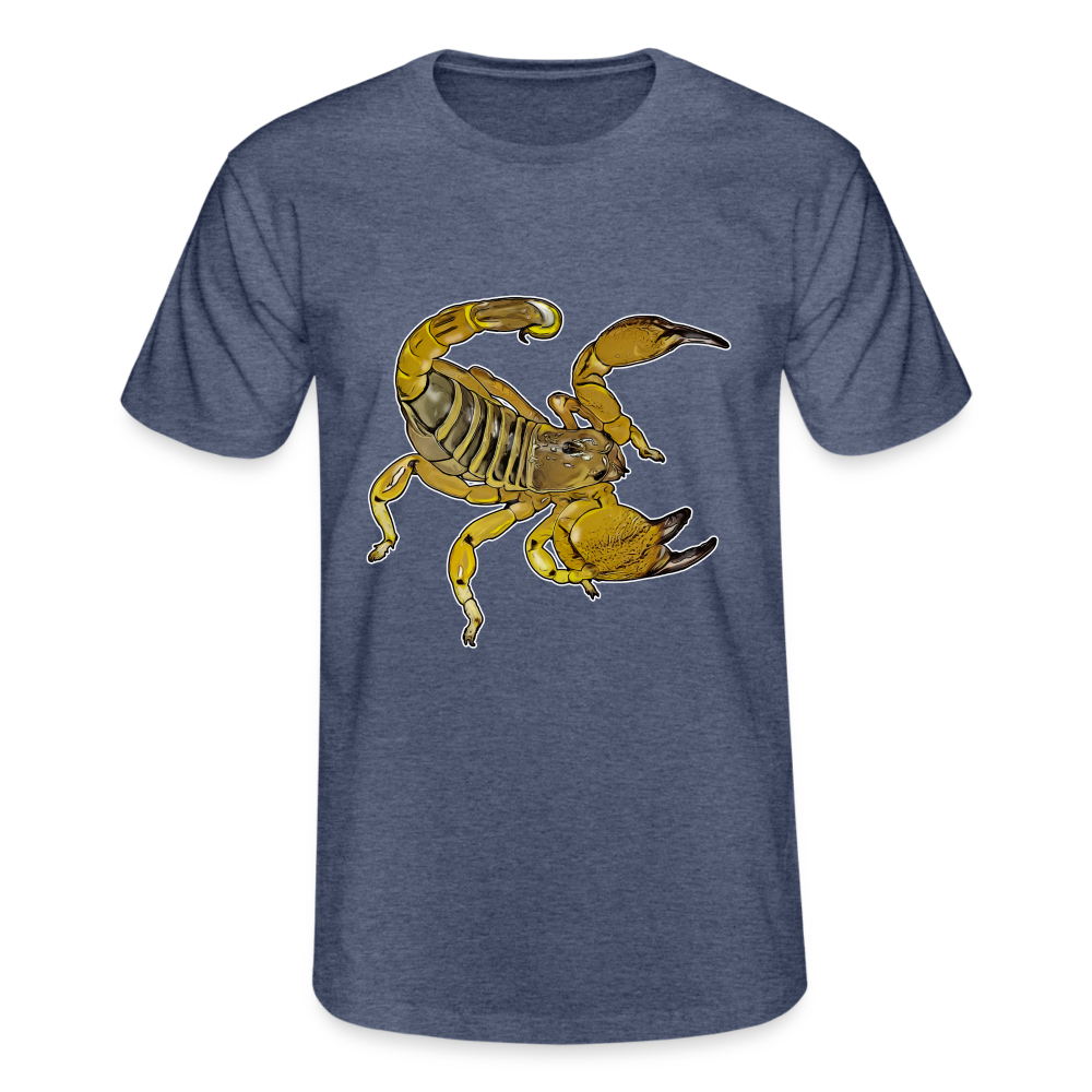 Männer Fruit of the Loom T-Shirt Scorpio maurus palmatus - Navy meliert