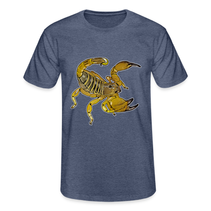 Männer Fruit of the Loom T-Shirt Scorpio maurus palmatus - Navy meliert