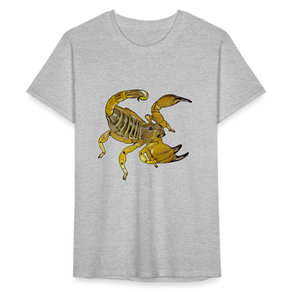 Männer Fruit of the Loom T-Shirt Scorpio maurus palmatus - Grau meliert