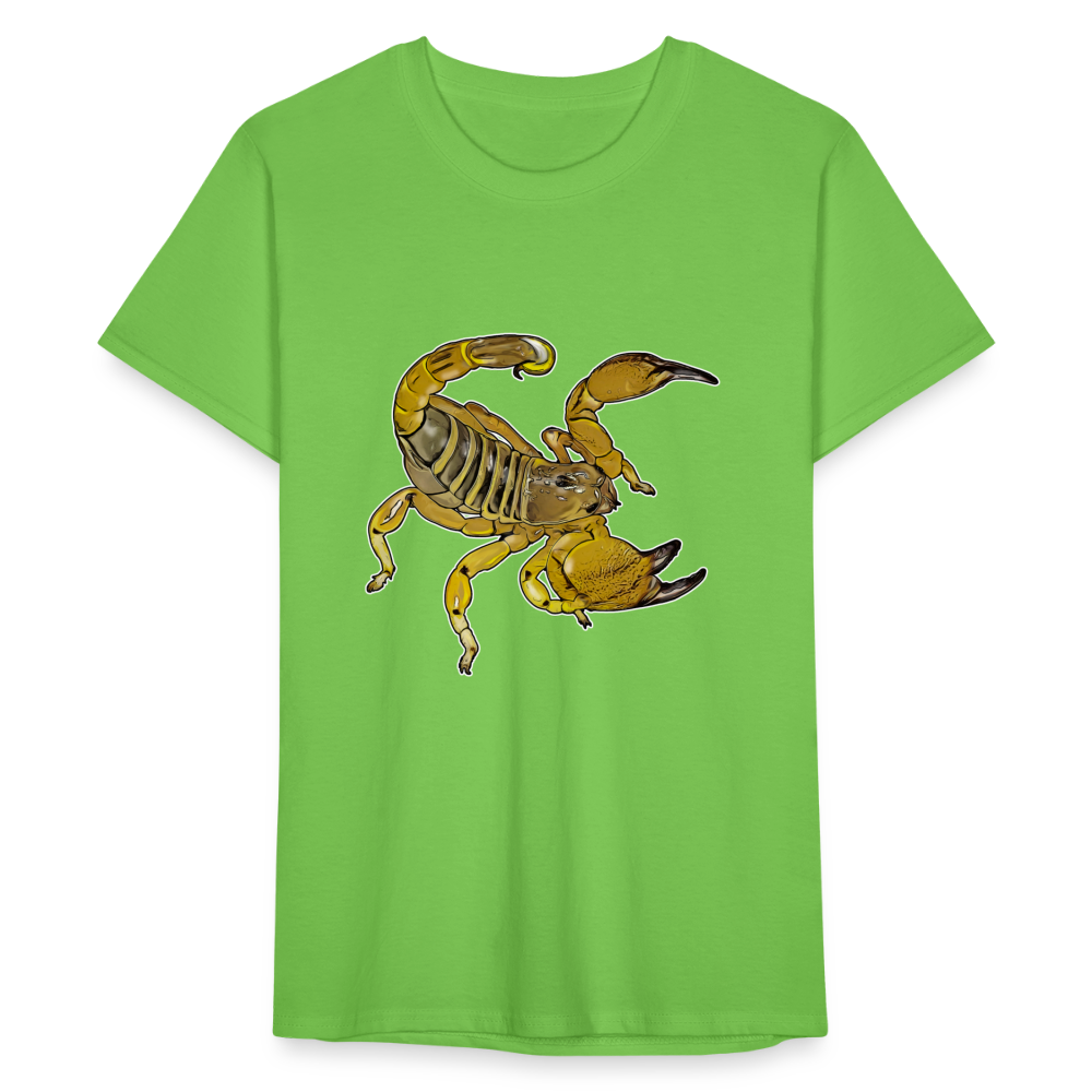 Männer Fruit of the Loom T-Shirt Scorpio maurus palmatus - Hellgrün