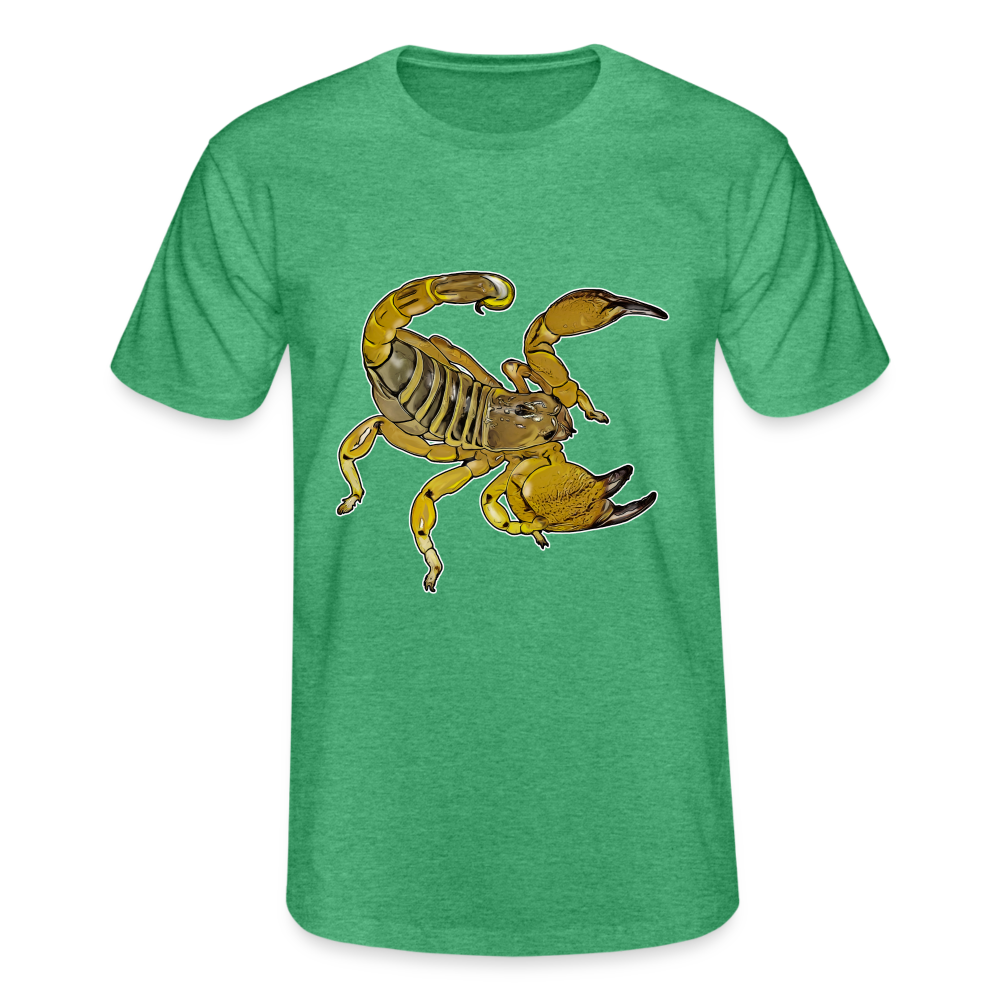 Männer Fruit of the Loom T-Shirt Scorpio maurus palmatus - Grün meliert