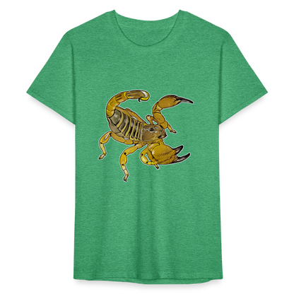 Männer Fruit of the Loom T-Shirt Scorpio maurus palmatus - Grün meliert