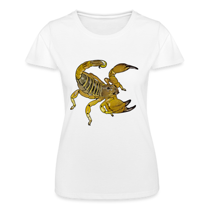 Frauen Fruit of the Loom T-Shirt Scorpio maurus palmatus - weiß