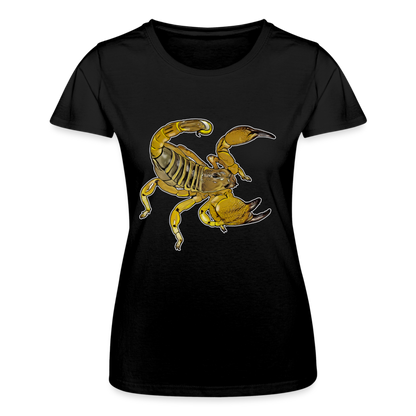 Frauen Fruit of the Loom T-Shirt Scorpio maurus palmatus - Schwarz