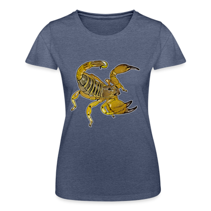 Frauen Fruit of the Loom T-Shirt Scorpio maurus palmatus - Navy meliert