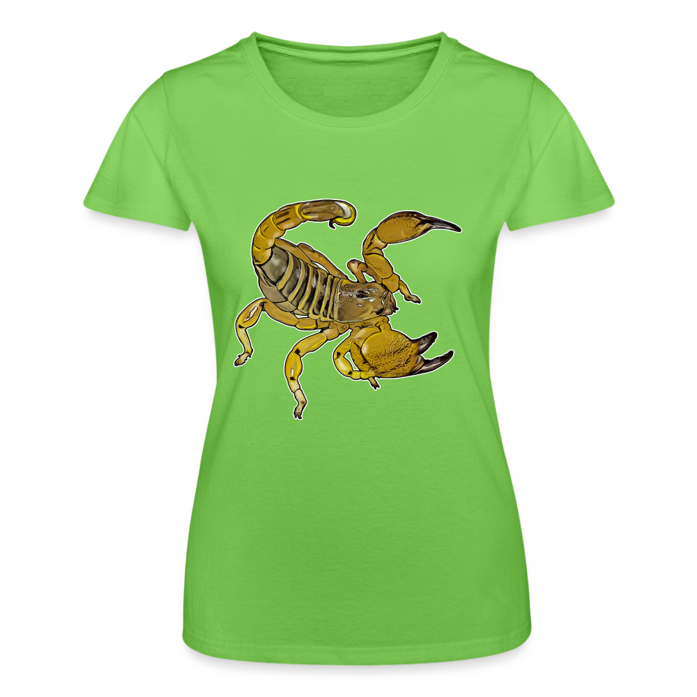 Frauen Fruit of the Loom T-Shirt Scorpio maurus palmatus - Hellgrün