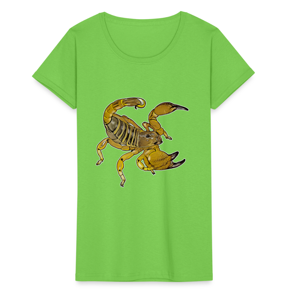 Frauen Fruit of the Loom T-Shirt Scorpio maurus palmatus - Hellgrün
