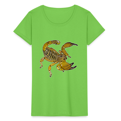 Frauen Fruit of the Loom T-Shirt Scorpio maurus palmatus - Hellgrün