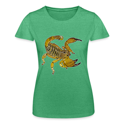 Frauen Fruit of the Loom T-Shirt Scorpio maurus palmatus - Grün meliert