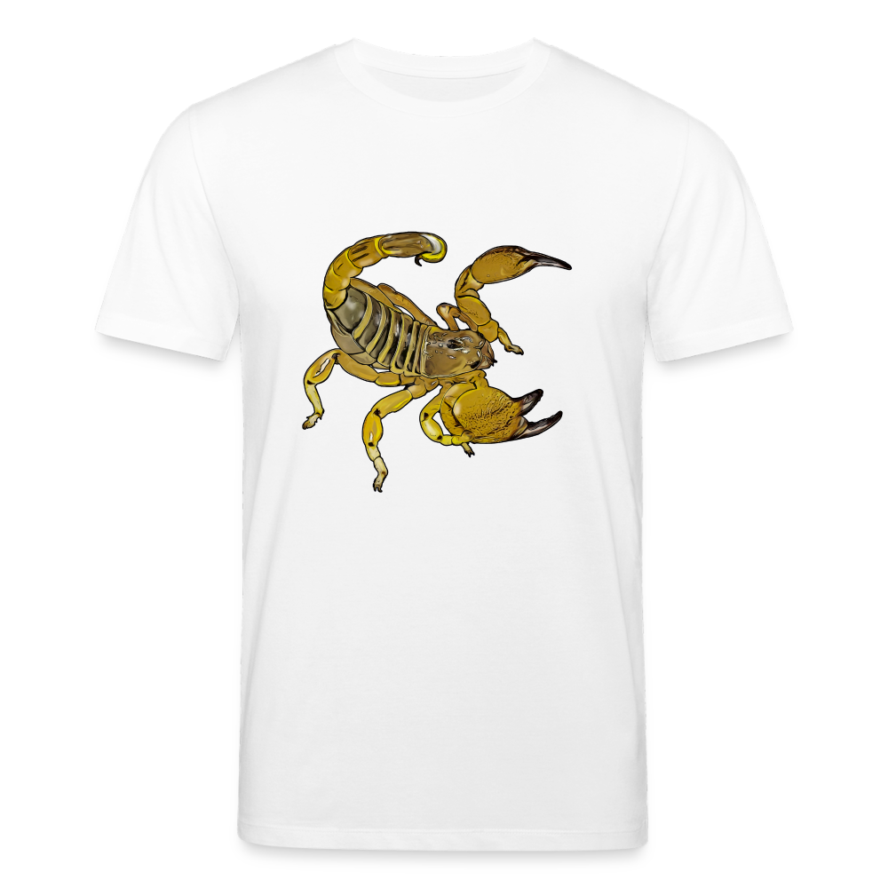 Männer Stanley & Stella Bio-T-Shirt Scorpio maurus palmatus - weiß