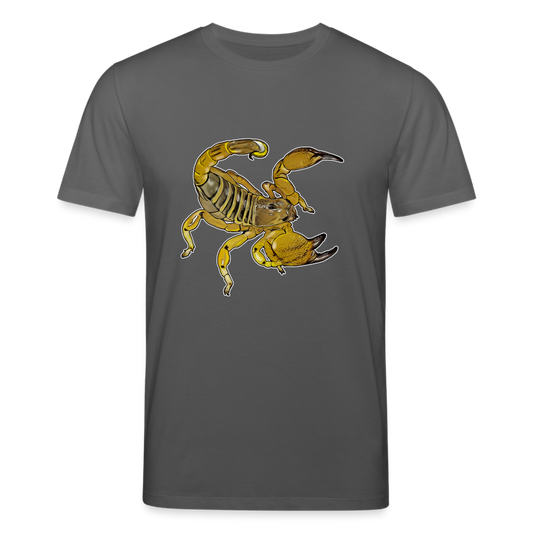 Männer Stanley & Stella Bio-T-Shirt Scorpio maurus palmatus - Anthrazit