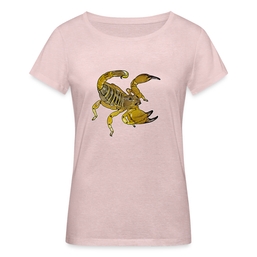 Frauen Stanley & Stella Bio-T-Shirt Scorpio maurus palmatus - Rosa-Creme meliert