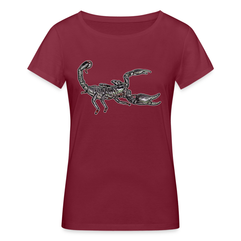 Frauen Stanley & Stella Bio-T-Shirt Heterometrus silenus - Burgunderrot