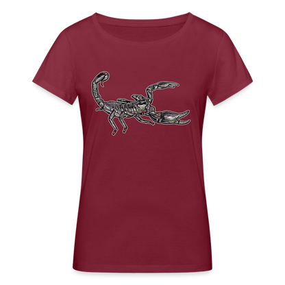 Frauen Stanley & Stella Bio-T-Shirt Heterometrus silenus - Burgunderrot