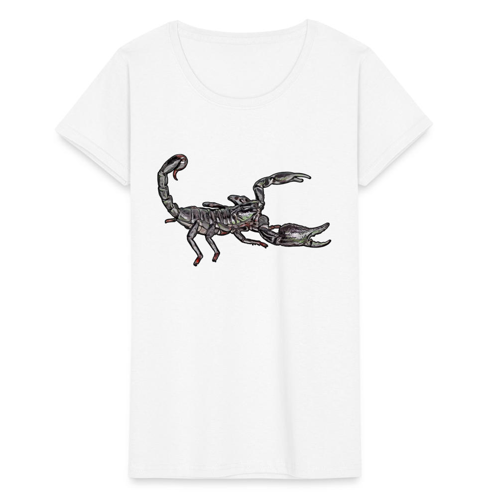 Frauen Fruit of the Loom T-Shirt Heterometrus silenus - weiß