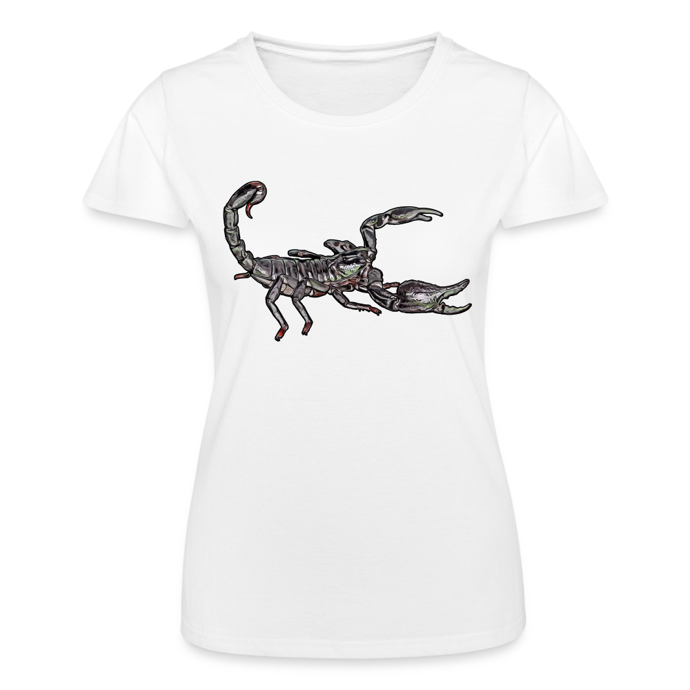 Frauen Fruit of the Loom T-Shirt Heterometrus silenus - weiß