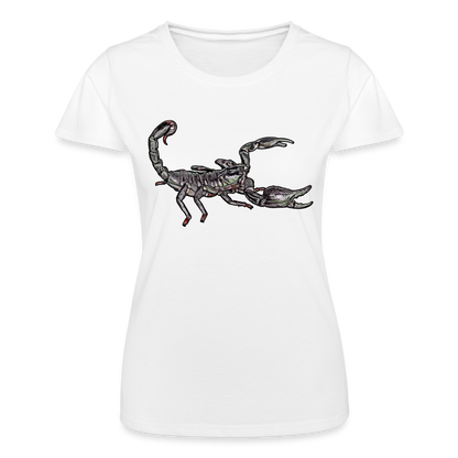 Frauen Fruit of the Loom T-Shirt Heterometrus silenus - weiß