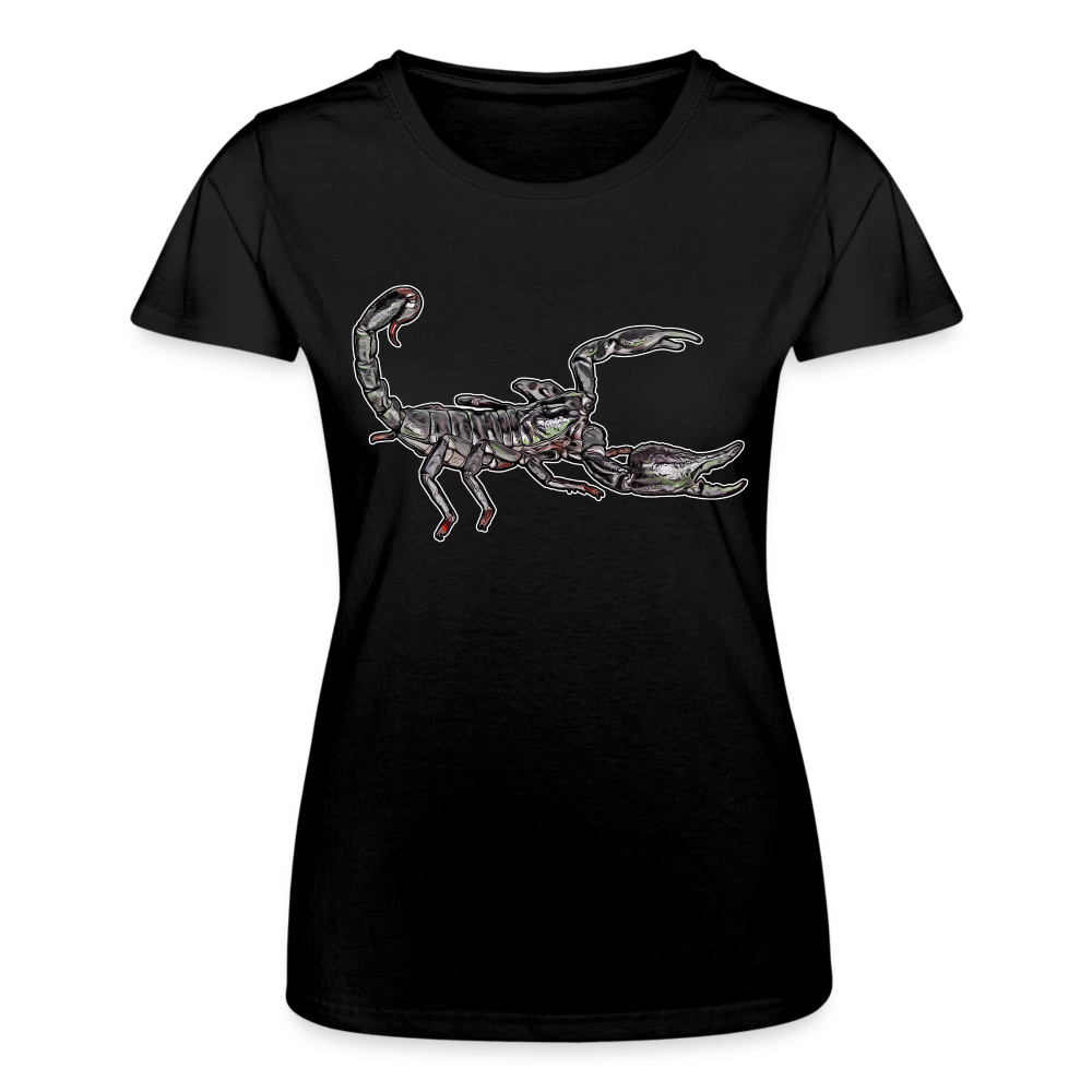 Frauen Fruit of the Loom T-Shirt Heterometrus silenus - Schwarz