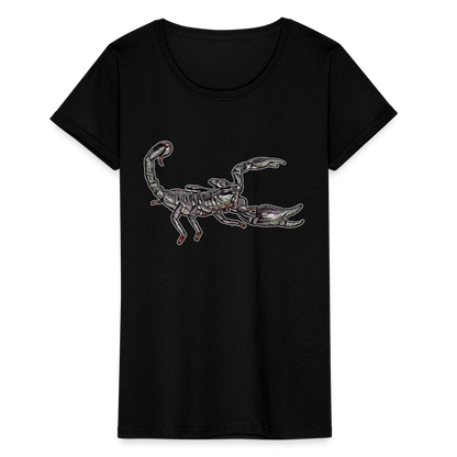 Frauen Fruit of the Loom T-Shirt Heterometrus silenus - Schwarz