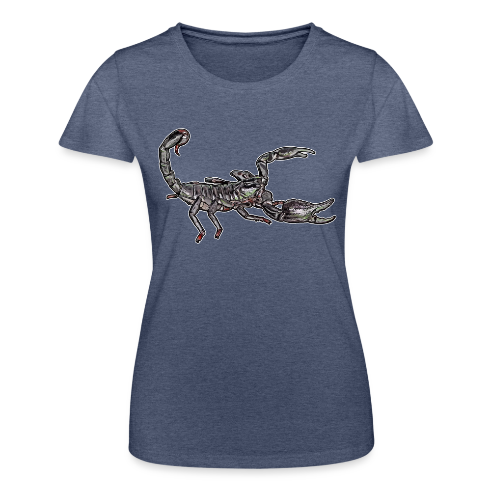 Frauen Fruit of the Loom T-Shirt Heterometrus silenus - Navy meliert