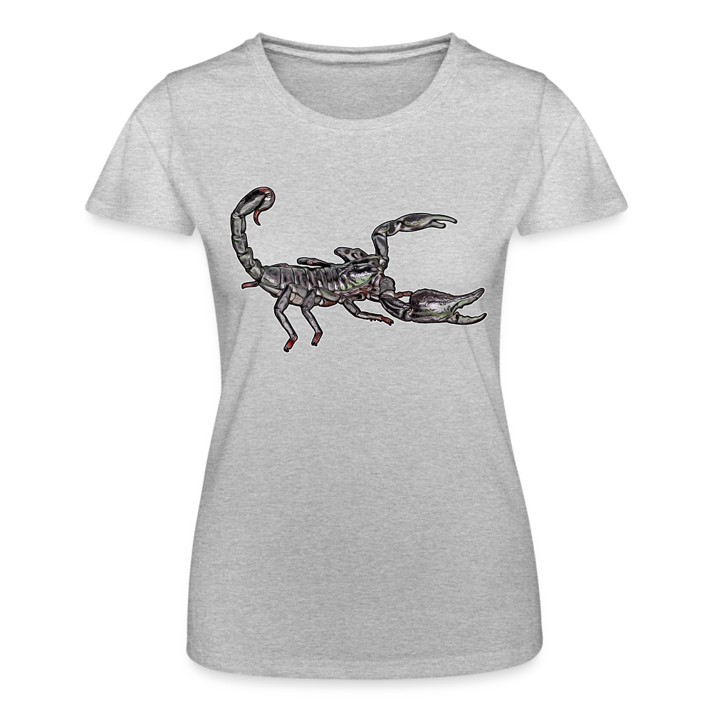 Frauen Fruit of the Loom T-Shirt Heterometrus silenus - Grau meliert