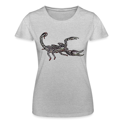 Frauen Fruit of the Loom T-Shirt Heterometrus silenus - Grau meliert