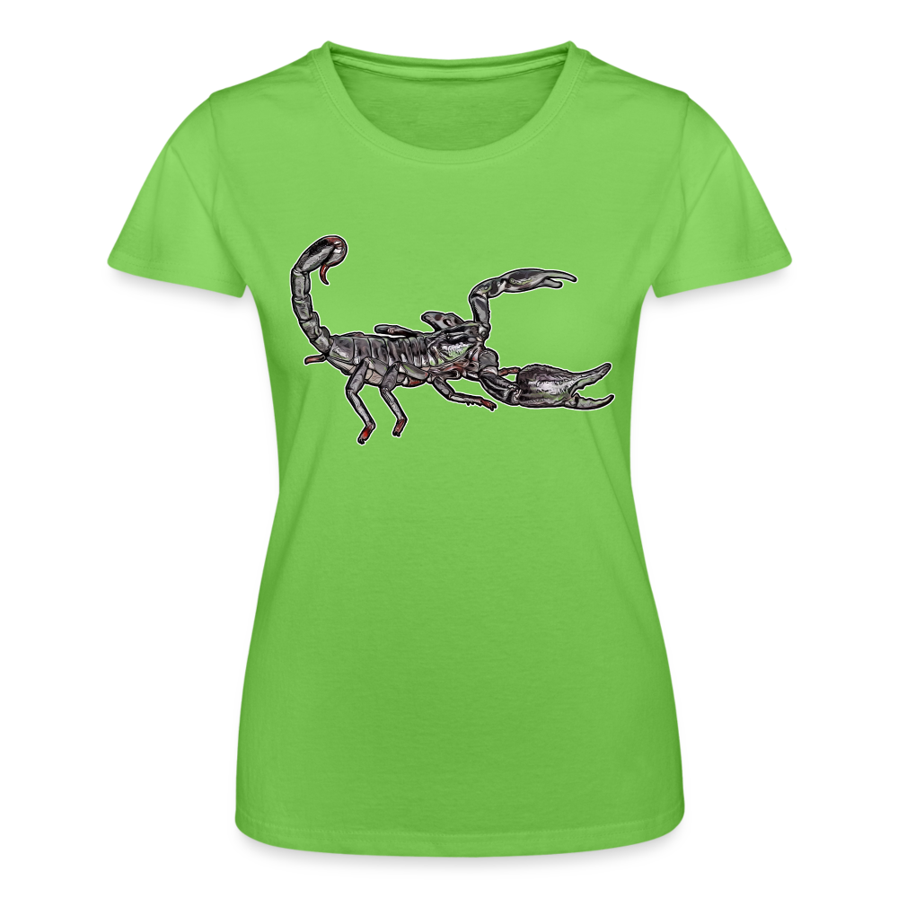 Frauen Fruit of the Loom T-Shirt Heterometrus silenus - Hellgrün